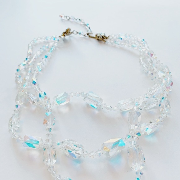Beautiful Mid-Century Austrian Crystal Beaded Necklace - Picture 3 of 12